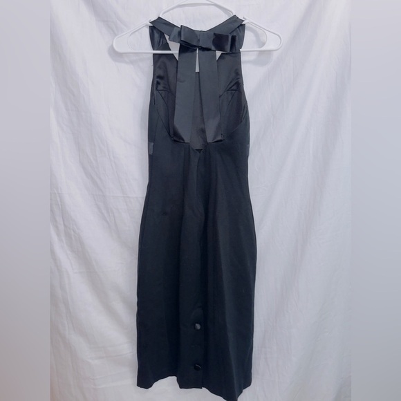 Cache Y2K Black Sleeveless A-line Midi Dress size 4 - Picture 5 of 5